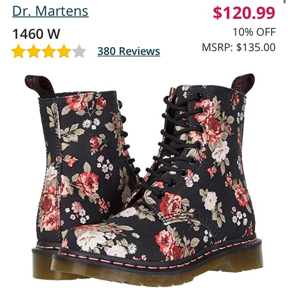 SOLD New Condition Doc Martens Floral - Picture 5 of 5
